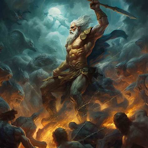 Zeus and the Titans .